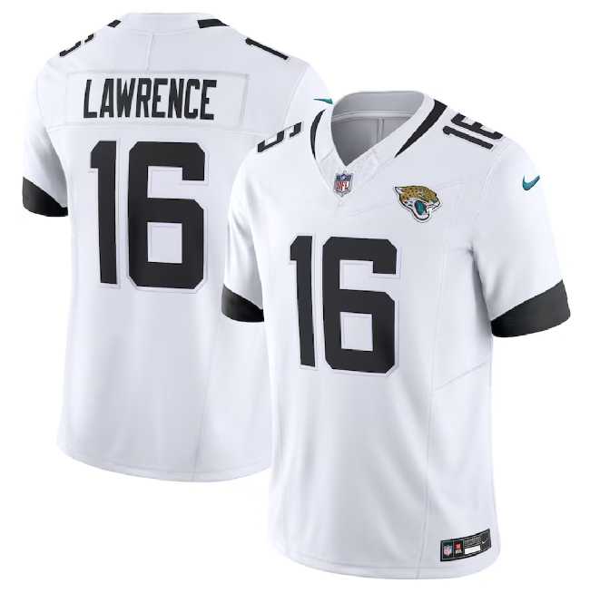 Men & Women & Youth Jacksonville Jaguars #16 Trevor Lawrence White 2023 F.U.S.E Vapor Untouchable Limited Stitched Jersey